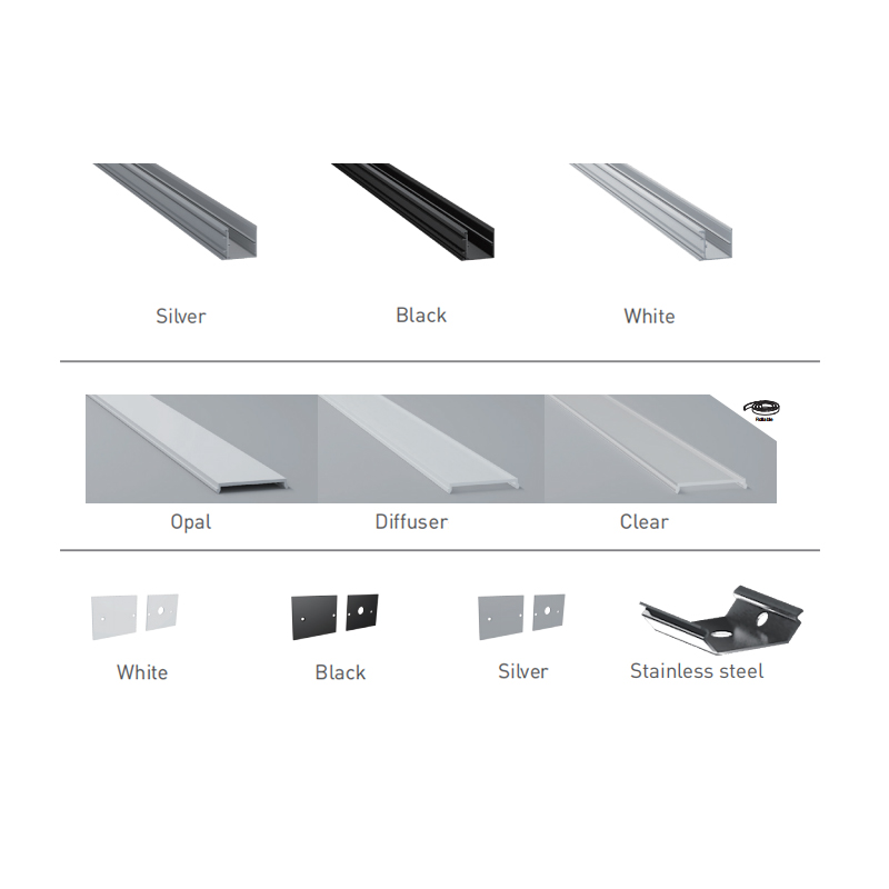 Drywall LED Channel Light Diffuser For 32mm Triple Row 5050 LED Rope Light Drywall LED Channel Light Diffuser For 32mm Triple Row 5050 LED Rope Light